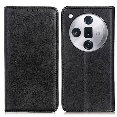 Funda de Cuero Cartera con Soporte Carcasa A02D para Oppo Find X7 Ultra 5G Negro