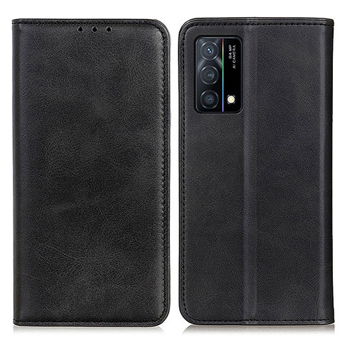 Funda de Cuero Cartera con Soporte Carcasa A02D para Oppo K9 5G Negro