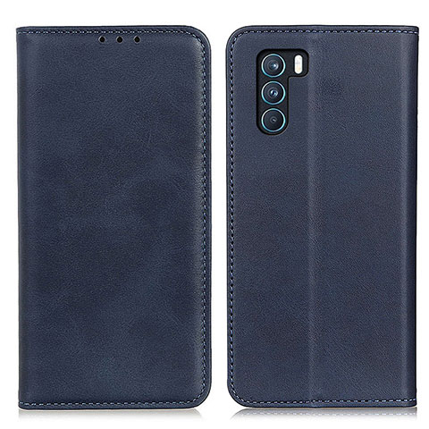 Funda de Cuero Cartera con Soporte Carcasa A02D para Oppo K9 Pro 5G Azul