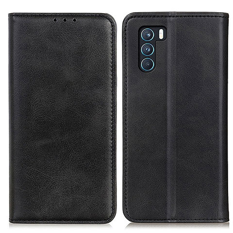 Funda de Cuero Cartera con Soporte Carcasa A02D para Oppo K9 Pro 5G Negro