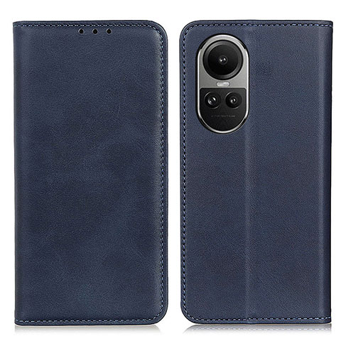 Funda de Cuero Cartera con Soporte Carcasa A02D para Oppo Reno10 5G Azul