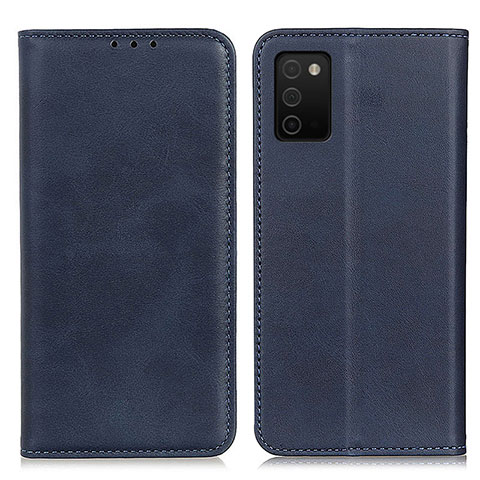 Funda de Cuero Cartera con Soporte Carcasa A02D para Samsung Galaxy A02s Azul