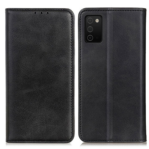 Funda de Cuero Cartera con Soporte Carcasa A02D para Samsung Galaxy A02s Negro