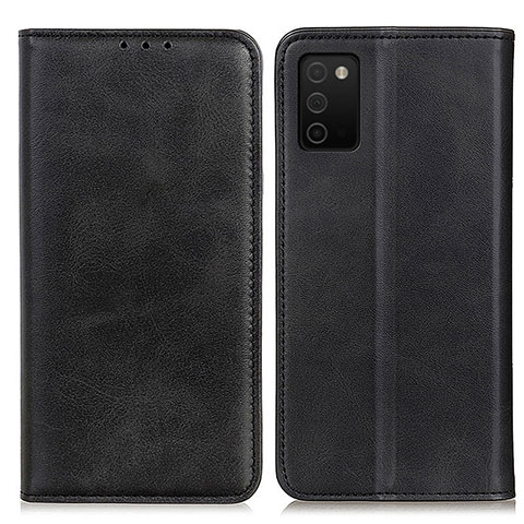 Funda de Cuero Cartera con Soporte Carcasa A02D para Samsung Galaxy A03s Negro