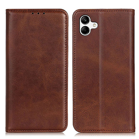 Funda de Cuero Cartera con Soporte Carcasa A02D para Samsung Galaxy A04 4G Marron