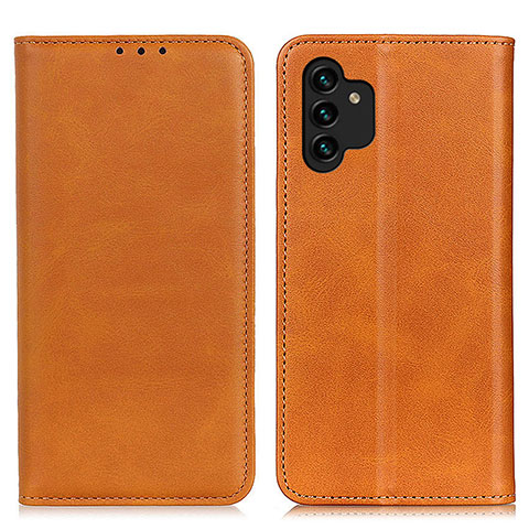 Funda de Cuero Cartera con Soporte Carcasa A02D para Samsung Galaxy A13 4G Marron Claro