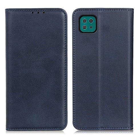 Funda de Cuero Cartera con Soporte Carcasa A02D para Samsung Galaxy A22 5G Azul