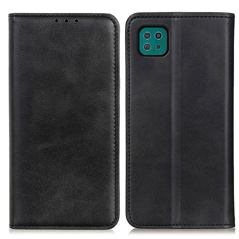 Funda de Cuero Cartera con Soporte Carcasa A02D para Samsung Galaxy A22 5G Negro