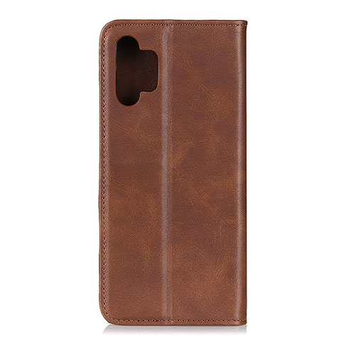 Funda de Cuero Cartera con Soporte Carcasa A02D para Samsung Galaxy A32 4G Marron