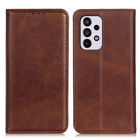 Funda de Cuero Cartera con Soporte Carcasa A02D para Samsung Galaxy A33 5G Marron