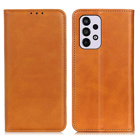 Funda de Cuero Cartera con Soporte Carcasa A02D para Samsung Galaxy A33 5G Marron Claro