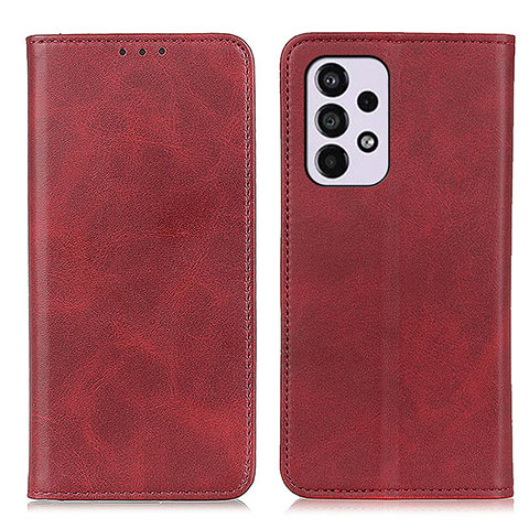 Funda de Cuero Cartera con Soporte Carcasa A02D para Samsung Galaxy A33 5G Rojo