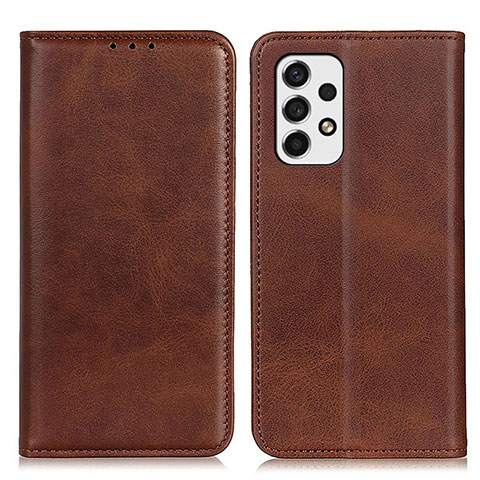 Funda de Cuero Cartera con Soporte Carcasa A02D para Samsung Galaxy A53 5G Marron