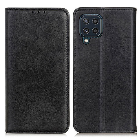 Funda de Cuero Cartera con Soporte Carcasa A02D para Samsung Galaxy M32 4G Negro