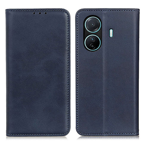 Funda de Cuero Cartera con Soporte Carcasa A02D para Vivo T1 5G Azul