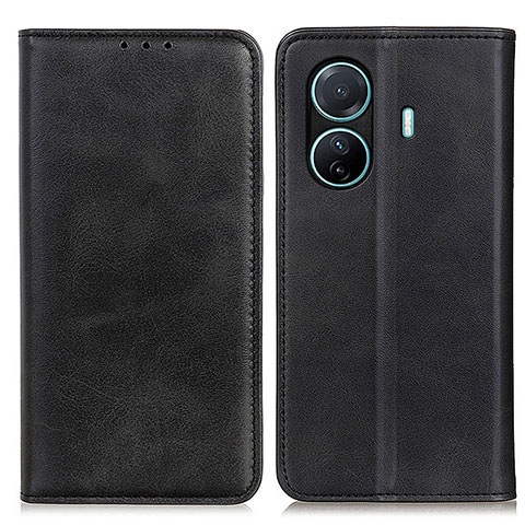 Funda de Cuero Cartera con Soporte Carcasa A02D para Vivo T1 Pro 5G Negro