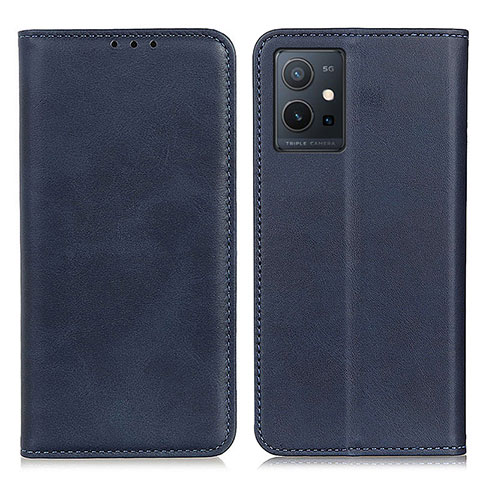 Funda de Cuero Cartera con Soporte Carcasa A02D para Vivo Y30 5G Azul