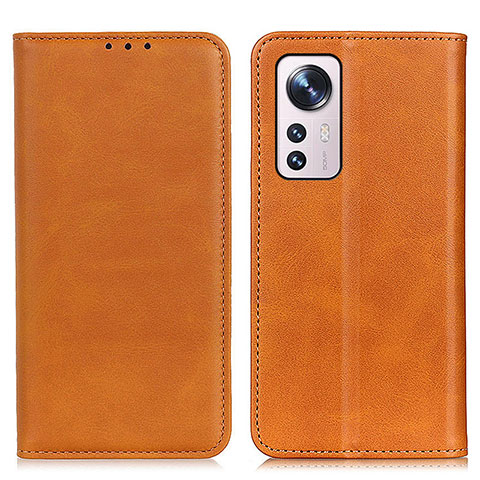 Funda de Cuero Cartera con Soporte Carcasa A02D para Xiaomi Mi 12 Lite 5G Marron Claro