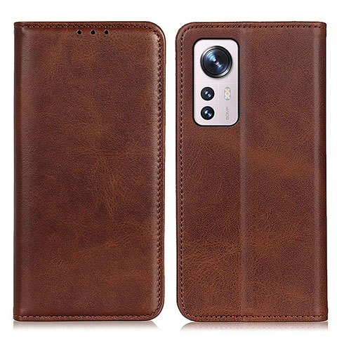 Funda de Cuero Cartera con Soporte Carcasa A02D para Xiaomi Mi 12S Pro 5G Marron