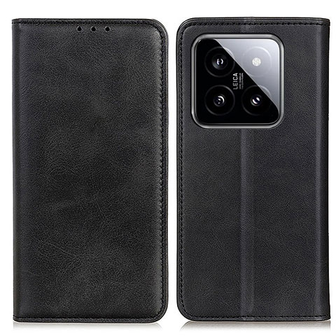 Funda de Cuero Cartera con Soporte Carcasa A02D para Xiaomi Mi 14 Pro 5G Negro