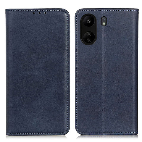 Funda de Cuero Cartera con Soporte Carcasa A02D para Xiaomi Poco C65 Azul