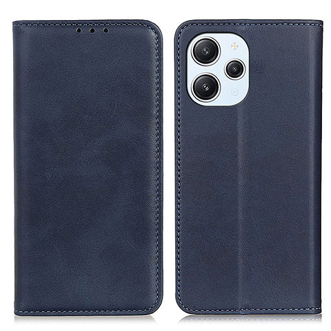 Funda de Cuero Cartera con Soporte Carcasa A02D para Xiaomi Redmi 12 4G Azul