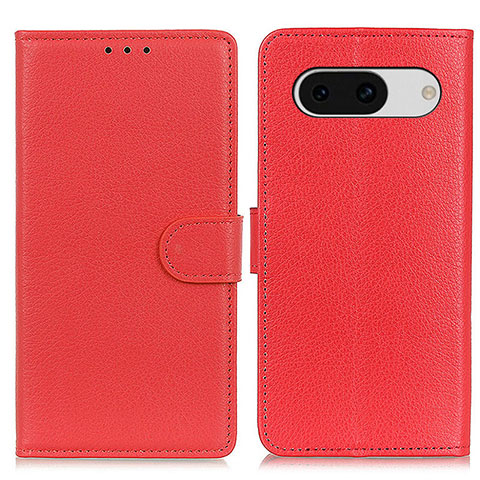 Funda de Cuero Cartera con Soporte Carcasa A03D para Google Pixel 8a 5G Rojo