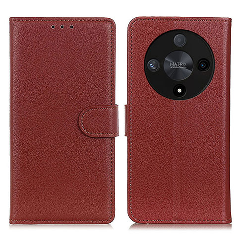 Funda de Cuero Cartera con Soporte Carcasa A03D para Huawei Honor Magic6 Lite 5G Marron