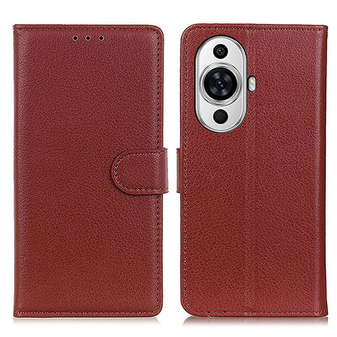 Funda de Cuero Cartera con Soporte Carcasa A03D para Huawei Nova 11 Marron