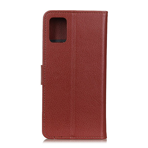 Funda de Cuero Cartera con Soporte Carcasa A03D para Motorola Moto Edge S 5G Marron