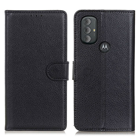 Funda de Cuero Cartera con Soporte Carcasa A03D para Motorola Moto G Play (2023) Negro