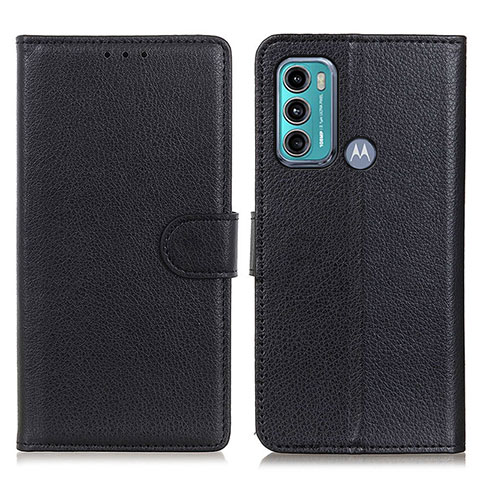 Funda de Cuero Cartera con Soporte Carcasa A03D para Motorola Moto G40 Fusion Negro