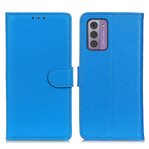 Funda de Cuero Cartera con Soporte Carcasa A03D para Nokia G42 5G Azul Cielo