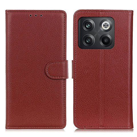 Funda de Cuero Cartera con Soporte Carcasa A03D para OnePlus 10T 5G Marron