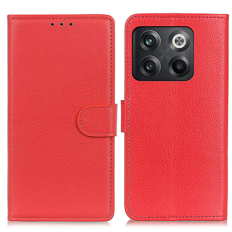 Funda de Cuero Cartera con Soporte Carcasa A03D para OnePlus Ace Pro 5G Rojo