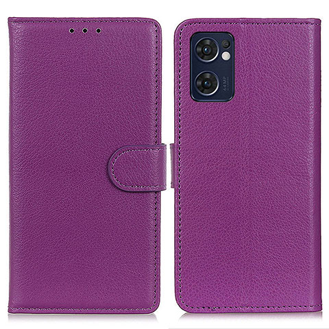 Funda de Cuero Cartera con Soporte Carcasa A03D para OnePlus Nord CE 2 5G Morado