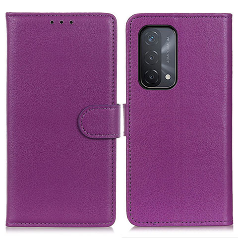 Funda de Cuero Cartera con Soporte Carcasa A03D para OnePlus Nord N200 5G Morado