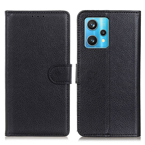 Funda de Cuero Cartera con Soporte Carcasa A03D para Realme 9 4G Negro