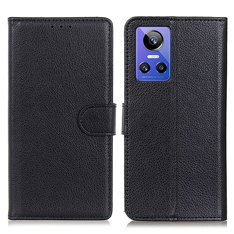 Funda de Cuero Cartera con Soporte Carcasa A03D para Realme GT Neo3 5G Negro