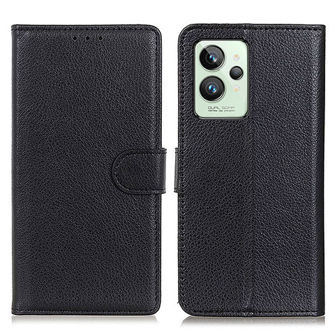 Funda de Cuero Cartera con Soporte Carcasa A03D para Realme GT2 Pro 5G Negro