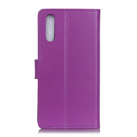 Funda de Cuero Cartera con Soporte Carcasa A03D para Samsung Galaxy A02 Morado