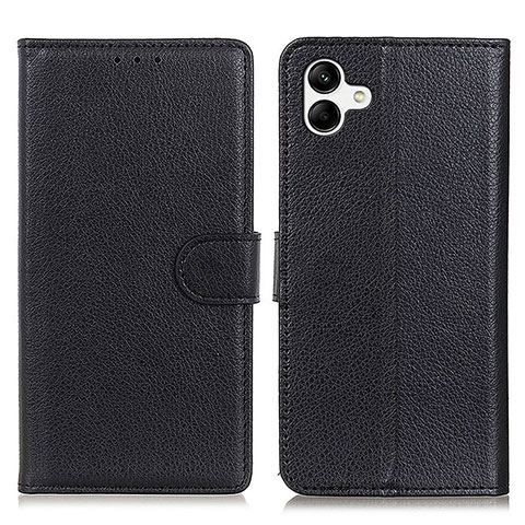 Funda de Cuero Cartera con Soporte Carcasa A03D para Samsung Galaxy A04 4G Negro