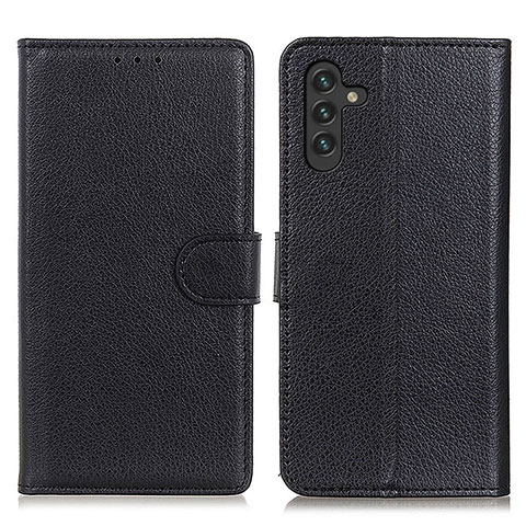 Funda de Cuero Cartera con Soporte Carcasa A03D para Samsung Galaxy A13 5G Negro