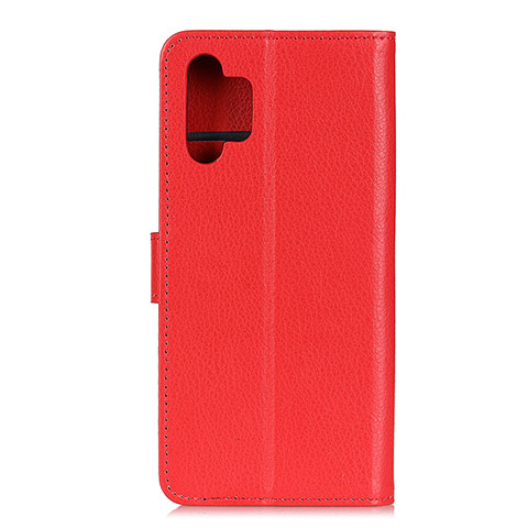 Funda de Cuero Cartera con Soporte Carcasa A03D para Samsung Galaxy A32 4G Rojo