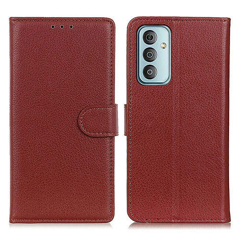 Funda de Cuero Cartera con Soporte Carcasa A03D para Samsung Galaxy F23 5G Marron