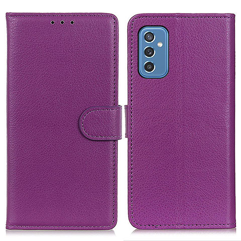 Funda de Cuero Cartera con Soporte Carcasa A03D para Samsung Galaxy M52 5G Morado