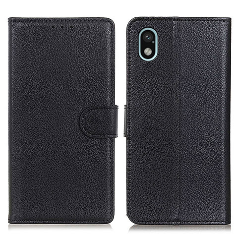 Funda de Cuero Cartera con Soporte Carcasa A03D para Sony Xperia Ace III Negro