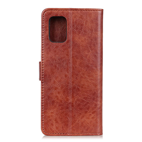 Funda de Cuero Cartera con Soporte Carcasa A04D para Motorola Moto Edge S 5G Marron