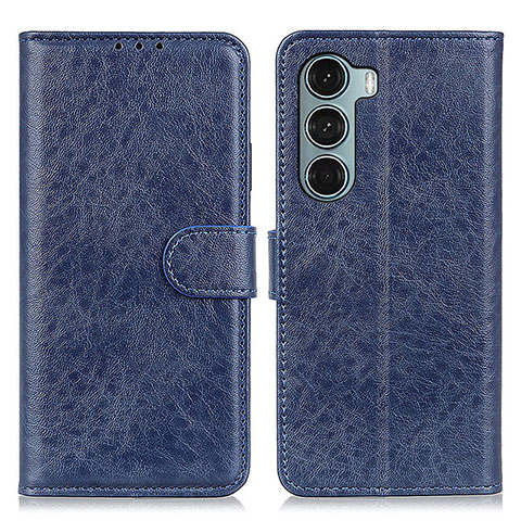 Funda de Cuero Cartera con Soporte Carcasa A04D para Motorola Moto Edge S30 5G Azul