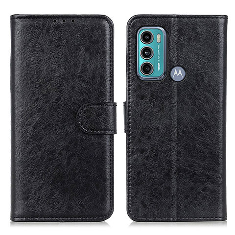 Funda de Cuero Cartera con Soporte Carcasa A04D para Motorola Moto G60 Negro